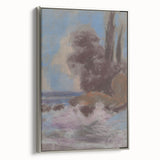 Winter River Landscape | Modern Art Print by Zolo Palugyay