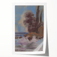 Winter River Landscape | Modern Art Print by Zolo Palugyay