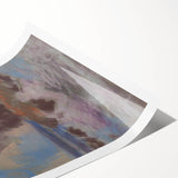 Winter River Landscape | Modern Art Print by Zolo Palugyay