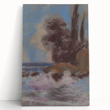 Winter River Landscape | Modern Art Print by Zolo Palugyay