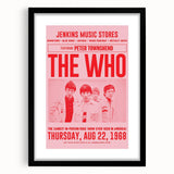 The Who 1968 Concert Poster – Vintage Rock Band Art, Peter Townshend