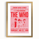 The Who 1968 Concert Poster – Vintage Rock Band Art, Peter Townshend