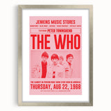 The Who 1968 Concert Poster – Vintage Rock Band Art, Peter Townshend