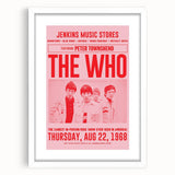 The Who 1968 Concert Poster – Vintage Rock Band Art, Peter Townshend