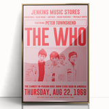 The Who 1968 Concert Poster – Vintage Rock Band Art, Peter Townshend
