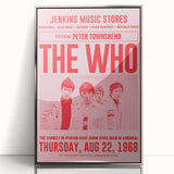 The Who 1968 Concert Poster – Vintage Rock Band Art, Peter Townshend