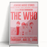 The Who 1968 Concert Poster – Vintage Rock Band Art, Peter Townshend