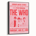 The Who 1968 Concert Poster – Vintage Rock Band Art, Peter Townshend