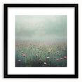 Misty Floral Living Room Wall Art - Modern Canvas & Framed Print