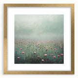 Misty Floral Living Room Wall Art - Modern Canvas & Framed Print