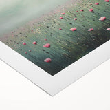 Misty Floral Living Room Wall Art - Modern Canvas & Framed Print