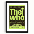 The Who 1968 Concert Poster – Vintage Rock Art, Rose Garden Show