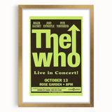 The Who 1968 Concert Poster – Vintage Rock Art, Rose Garden Show