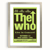 The Who 1968 Concert Poster – Vintage Rock Art, Rose Garden Show