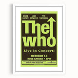 The Who 1968 Concert Poster – Vintage Rock Art, Rose Garden Show