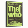 The Who 1968 Concert Poster – Vintage Rock Art, Rose Garden Show