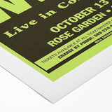 The Who 1968 Concert Poster – Vintage Rock Art, Rose Garden Show