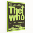 The Who 1968 Concert Poster – Vintage Rock Art, Rose Garden Show