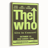 The Who 1968 Concert Poster – Vintage Rock Art, Rose Garden Show