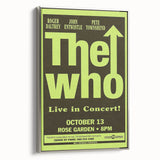 The Who 1968 Concert Poster – Vintage Rock Art, Rose Garden Show