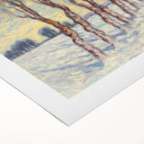 Winter Wonderland Living Room Wall Art - Modern Canvas & Framed Print