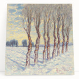 Winter Wonderland Living Room Wall Art - Modern Canvas & Framed Print