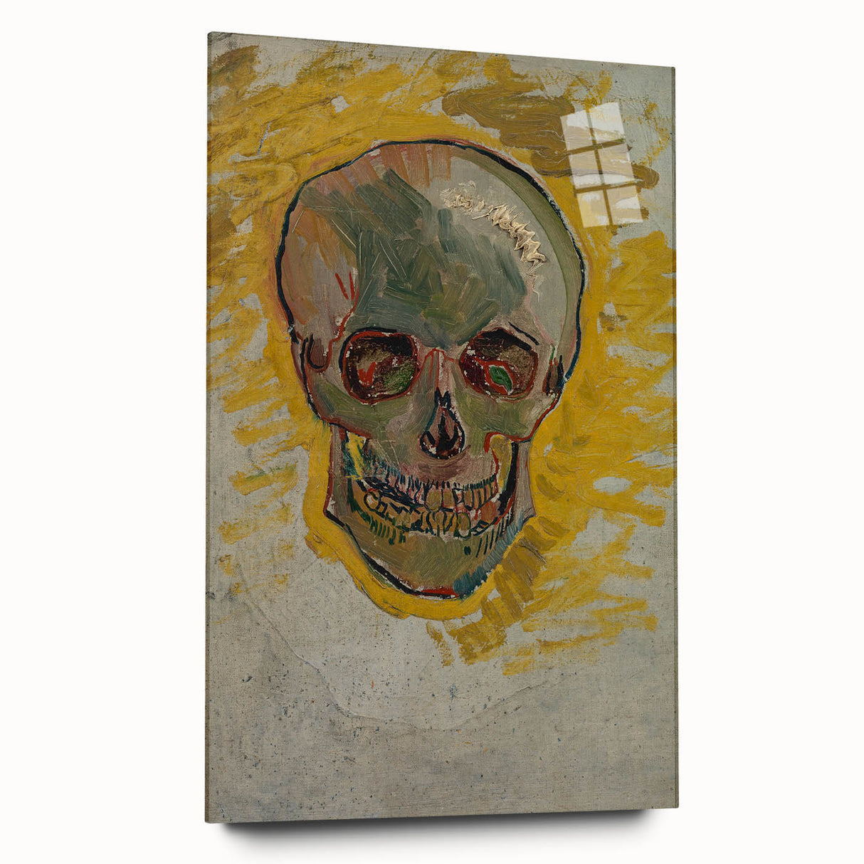 Expressionist Wall Art - Van Gogh Skull Profile - Bold Impressionism