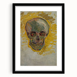 Expressionist Wall Art - Van Gogh Skull Profile - Bold Impressionism