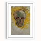 Expressionist Wall Art - Van Gogh Skull Profile - Bold Impressionism