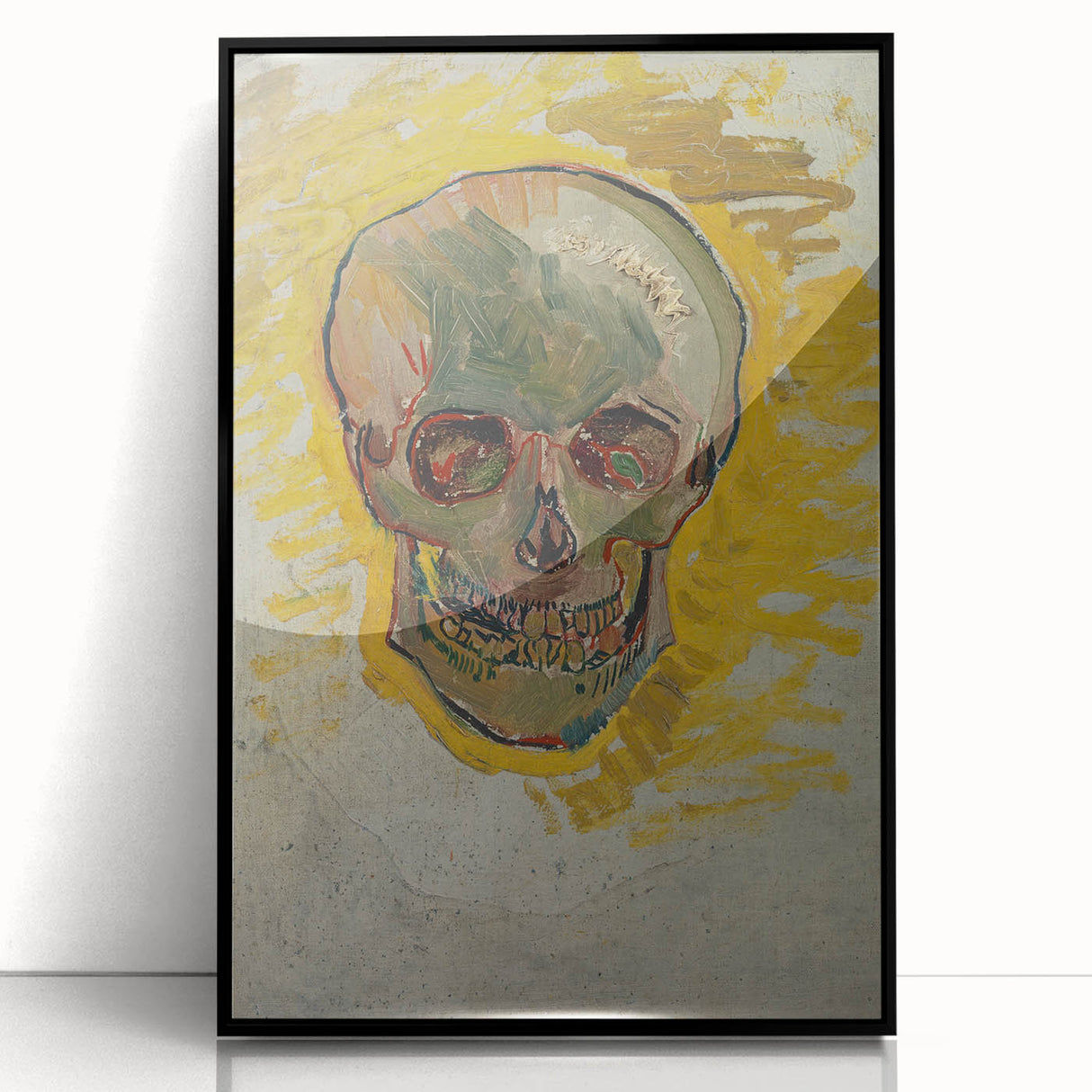 Expressionist Wall Art - Van Gogh Skull Profile - Bold Impressionism