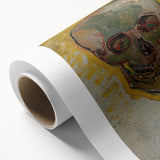 Expressionist Wall Art - Van Gogh Skull Profile - Bold Impressionism