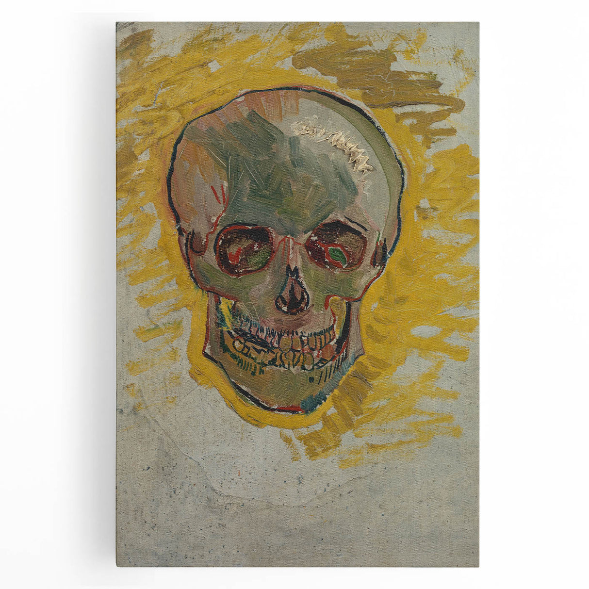 Expressionist Wall Art - Van Gogh Skull Profile - Bold Impressionism