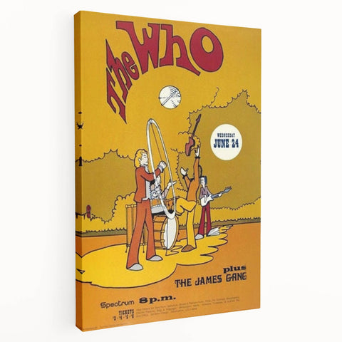 The Who 1969 Concert Poster – Vintage Animated Rock Art, Spectrum Show