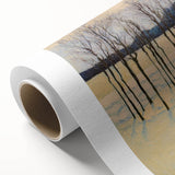 Golden Winter Landscape Living Room Wall Art - Canvas & Framed Print