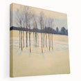 Golden Winter Landscape Living Room Wall Art - Canvas & Framed Print