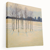 Golden Winter Landscape Living Room Wall Art - Canvas & Framed Print