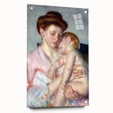 Impressionist Wall Art - Sleepy Baby by Mary Cassatt - Motherly Bond