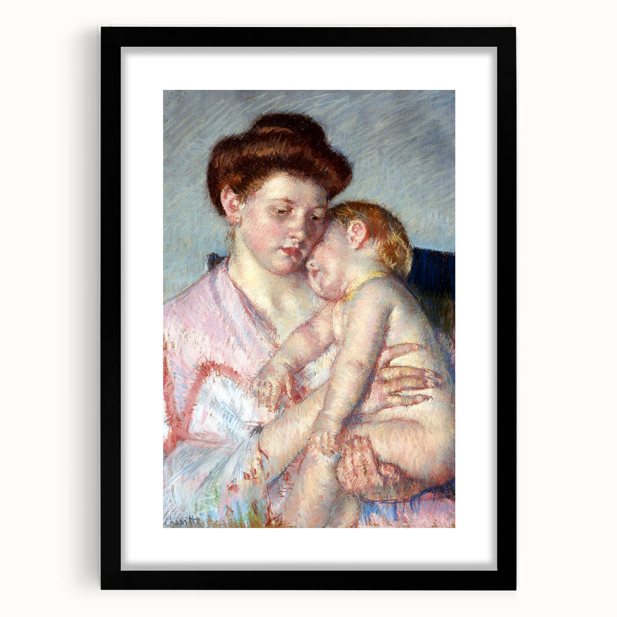 Impressionist Wall Art - Sleepy Baby by Mary Cassatt - Motherly Bond
