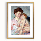 Impressionist Wall Art - Sleepy Baby by Mary Cassatt - Motherly Bond