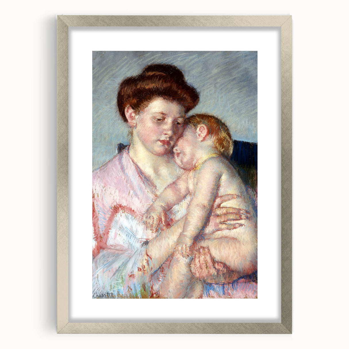 Impressionist Wall Art - Sleepy Baby by Mary Cassatt - Motherly Bond