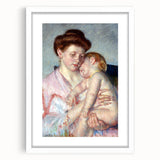 Impressionist Wall Art - Sleepy Baby by Mary Cassatt - Motherly Bond