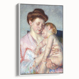 Impressionist Wall Art - Sleepy Baby by Mary Cassatt - Motherly Bond