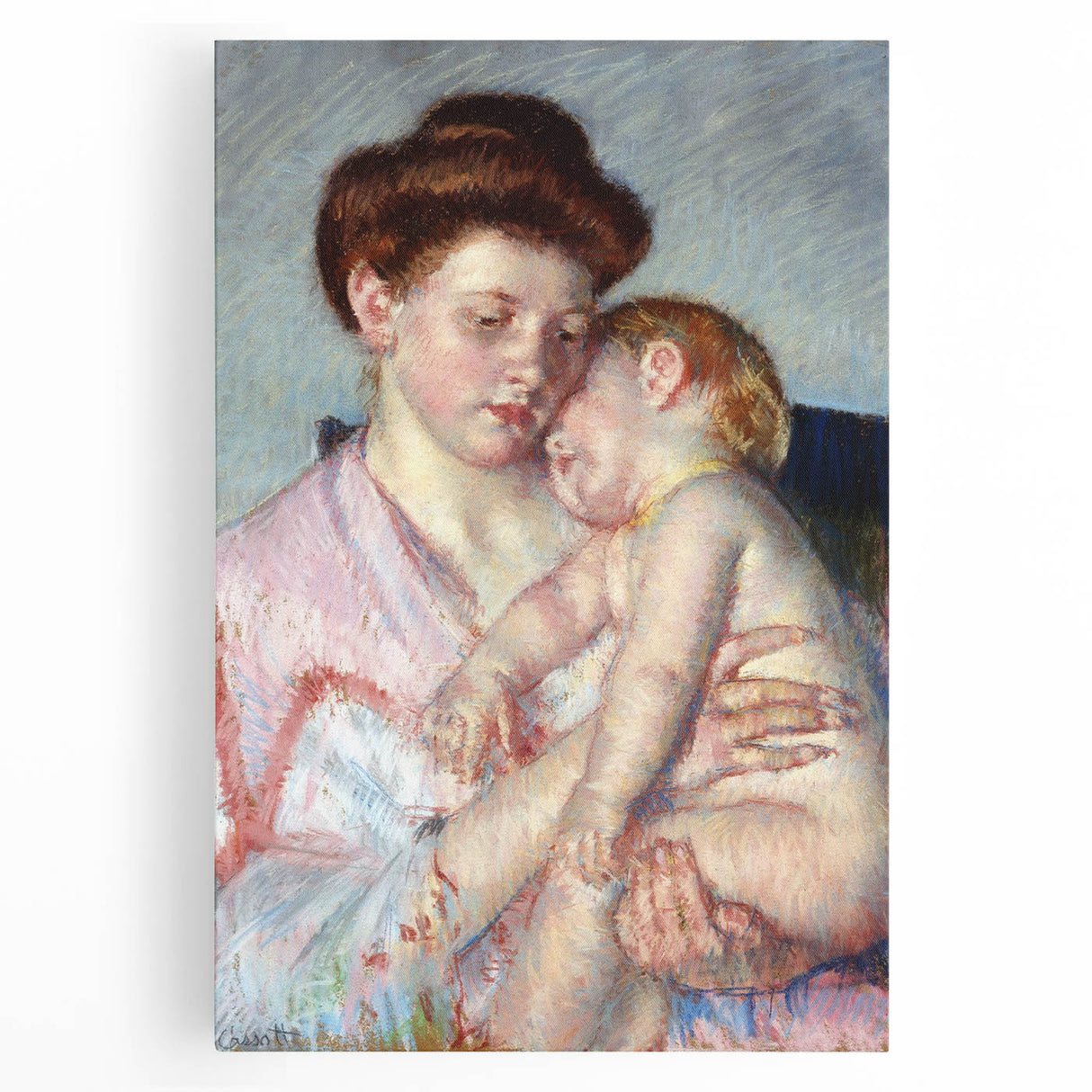 Impressionist Wall Art - Sleepy Baby by Mary Cassatt - Motherly Bond