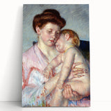 Impressionist Wall Art - Sleepy Baby by Mary Cassatt - Motherly Bond