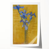 Irises in Vase | Modern Floral Art Print by Piet Mondrian