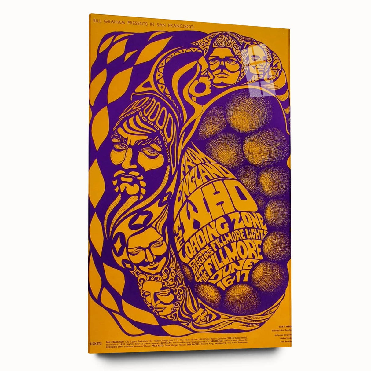 The Who 1968 Fillmore Concert Poster – Vintage Psychedelic Art