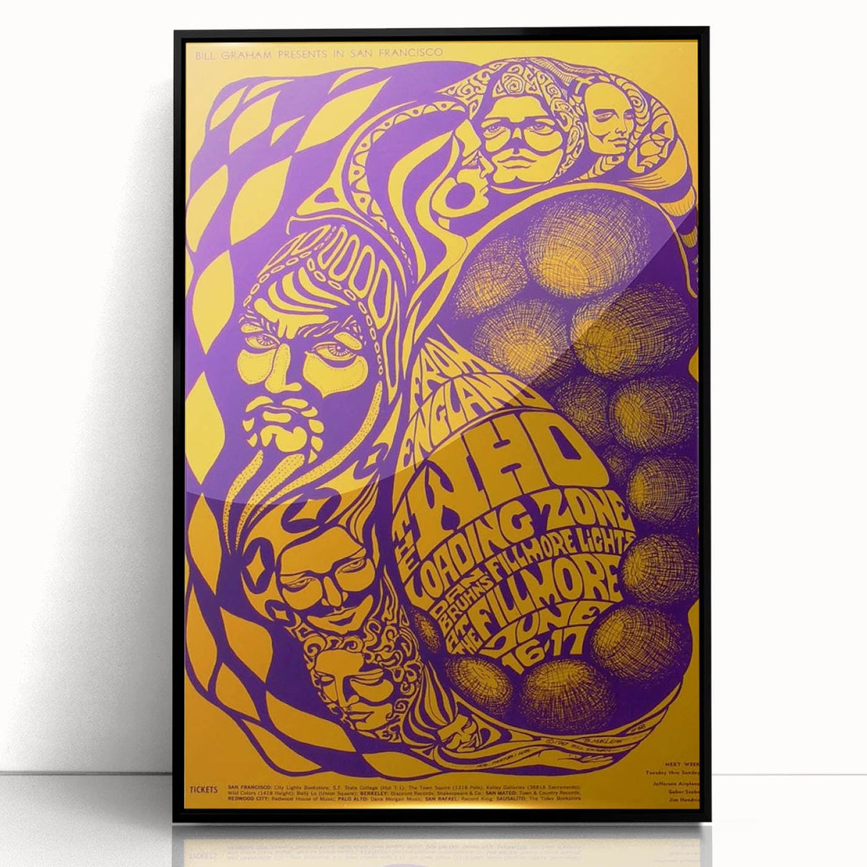 The Who 1968 Fillmore Concert Poster – Vintage Psychedelic Art