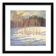 Golden Birch Winter Landscape Wall Art - Canvas & Framed Print