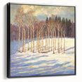 Golden Birch Winter Landscape Wall Art - Canvas & Framed Print