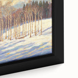 Golden Birch Winter Landscape Wall Art - Canvas & Framed Print